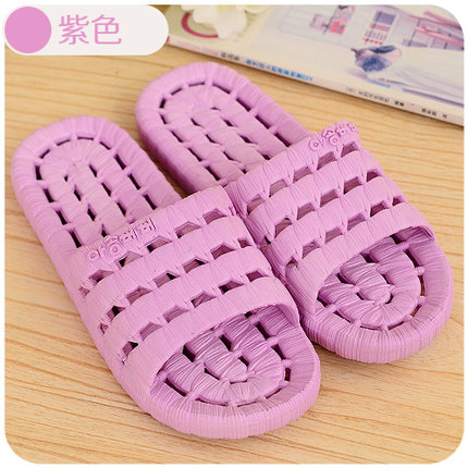 韩国漏水防滑情侣浴室凉拖鞋 家居夏季男女塑料 居家木地板软底鞋