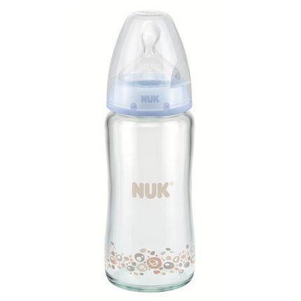 标题优化:NUK240ML宽口径玻璃奶瓶/婴儿玻璃奶瓶/新生儿奶瓶防胀气硅胶1号