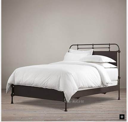 Buy Shang Jin French Industrial Wrought Iron Bed Without