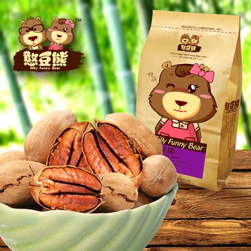 美国山核桃长寿果 碧根果特产批发 进口坚果休闲小吃零食 208g2