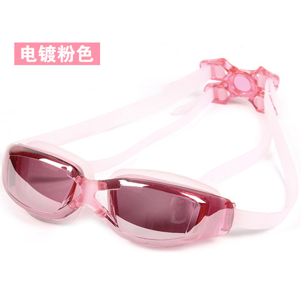 佑游正品 男女士大框电镀防水防雾游泳镜 近视游泳眼镜带度数包邮