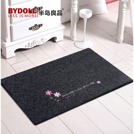 半岛良品 超薄蹭灰土垫脚垫地毯 门口入户进门地垫50*80cm