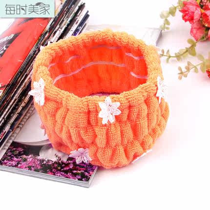 每时美家  韩版束发带可爱洗脸化妆发箍包头巾 运动头带美容巾