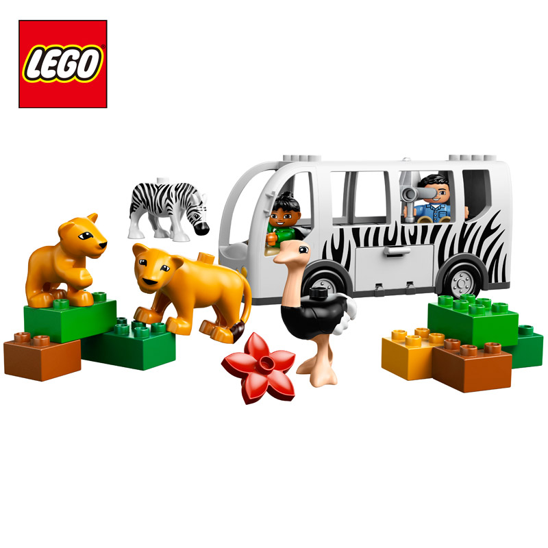 乐高 正品 LEGO 得宝系列 L10502 动物园巴士 早教 玩具