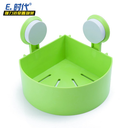 易时代浴室置物架 吸盘卫生间置物架 壁挂吸壁式洗手间三角转角架