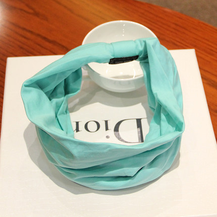 包邮新款韩国夸张宽边发箍韩版纯色棉布发带头巾头饰发饰品女发箍