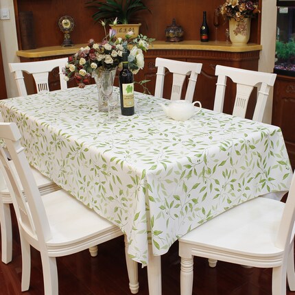 欧式田园桌布防水免洗塑料布艺餐桌布PVC台布防油桌垫