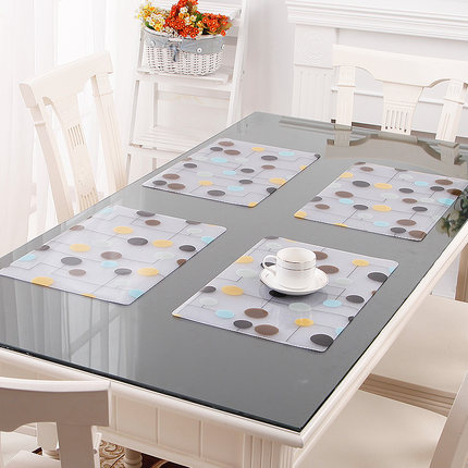 竹月阁加厚软质玻璃餐垫 隔热垫 30*45CM 1个装