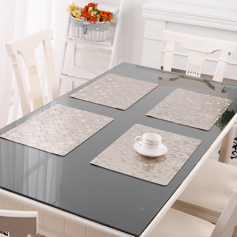 竹月阁加厚软质玻璃餐垫 隔热垫 30*45CM 1个装