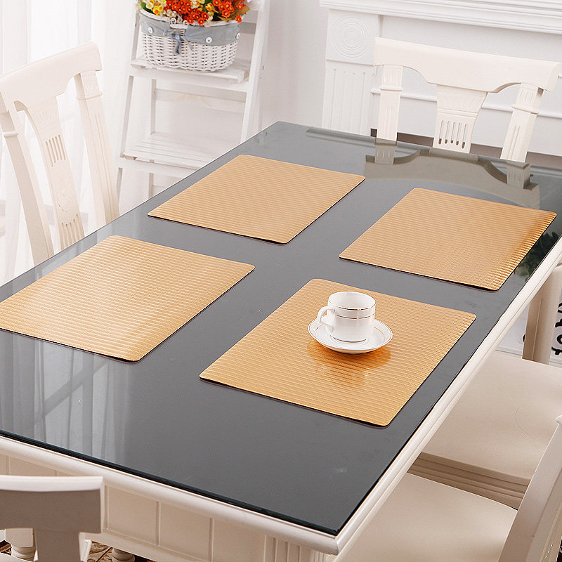 竹月阁加厚软质玻璃餐垫 隔热垫 30*45CM 1个装