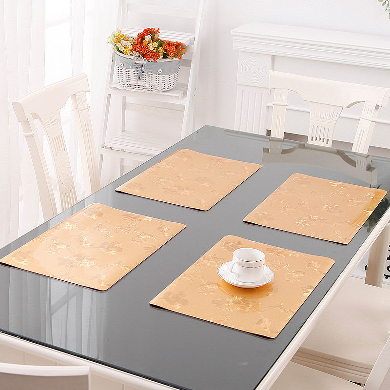 竹月阁加厚软质玻璃餐垫 隔热垫 30*45CM 1个装