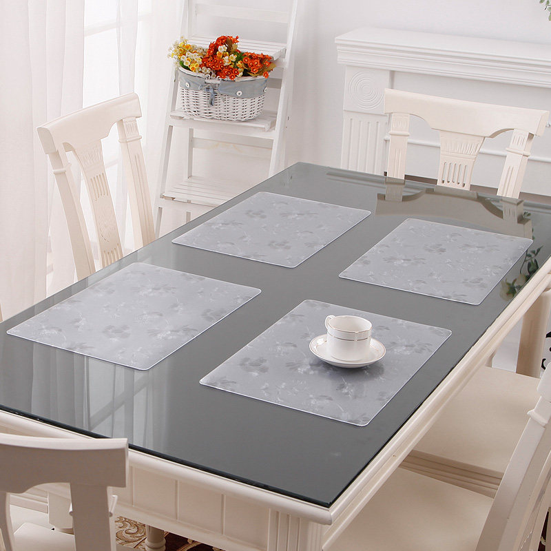 竹月阁加厚软质玻璃餐垫 隔热垫 30*45CM 1个装