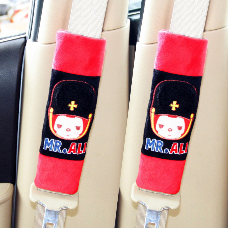 摩丝娃娃加长汽车安全带套卡通可爱夏季车用保险带护肩套 一对装