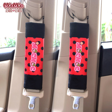 摩丝娃娃加长汽车安全带套卡通可爱夏季车用保险带护肩套 一对装