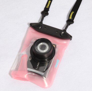 Tteoobl/特比乐T-009C/20米申缩卡片相机防水袋潜水游泳拍有镜窗