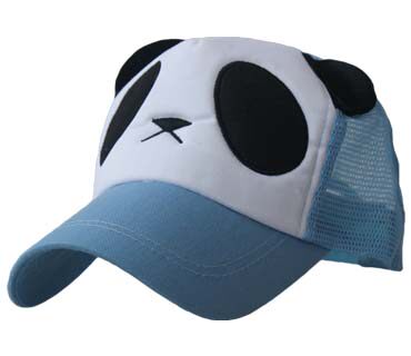 择信可爱毛绒熊猫棒球帽遮阳帽太阳帽时尚韩版货车帽卡通帽情侣帽