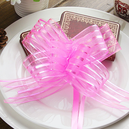 转角爱婚庆用品 结婚车装饰手拉花 车门把手拉花 礼品包装拉花