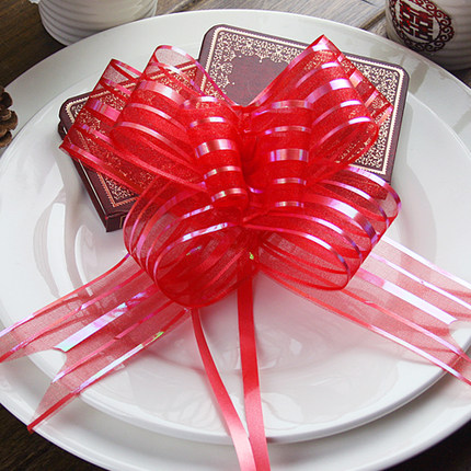 转角爱婚庆用品 结婚车装饰手拉花 车门把手拉花 礼品包装拉花