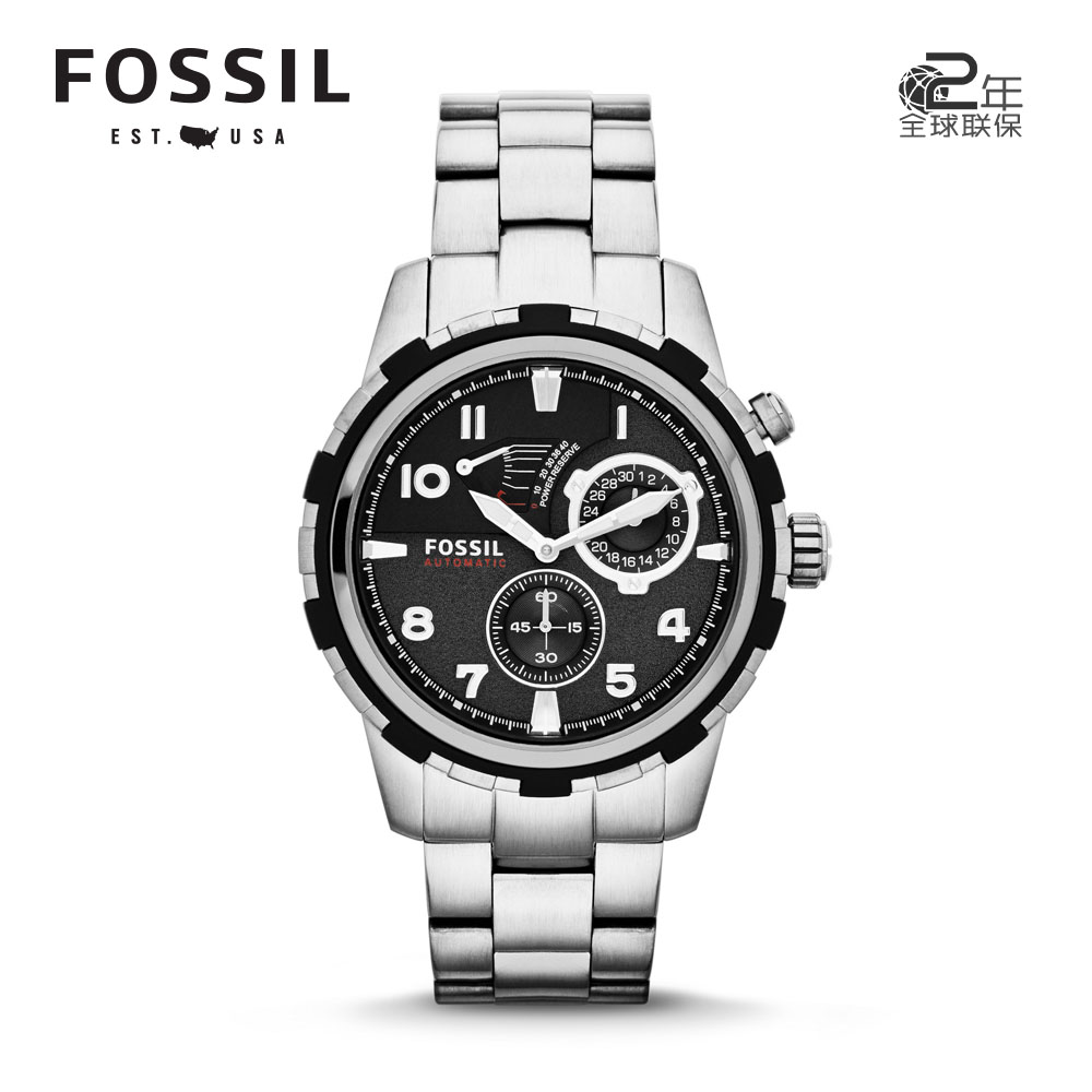 Fossil男士手表DEAN系列ME3038 自动机械表复古时尚休闲男式手表