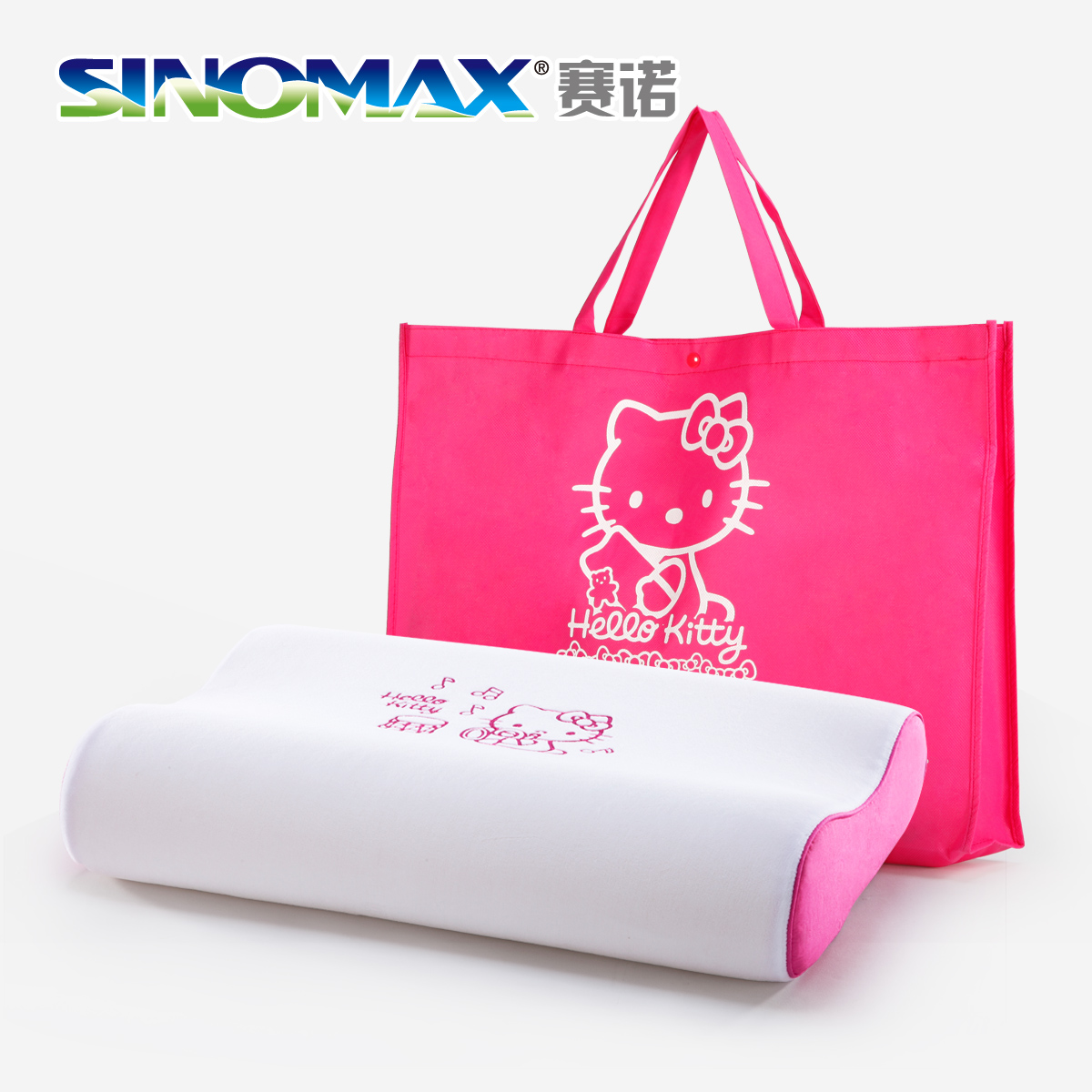 香港赛诺正品Hellokitty凯蒂猫正版授权成人萌宠记忆绵慢回弹枕头