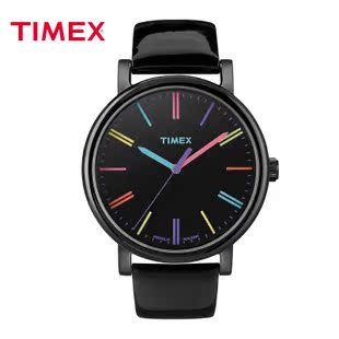 Timex天美时新款手表女皮带石英表 简约时尚女表男表正品 T2N790