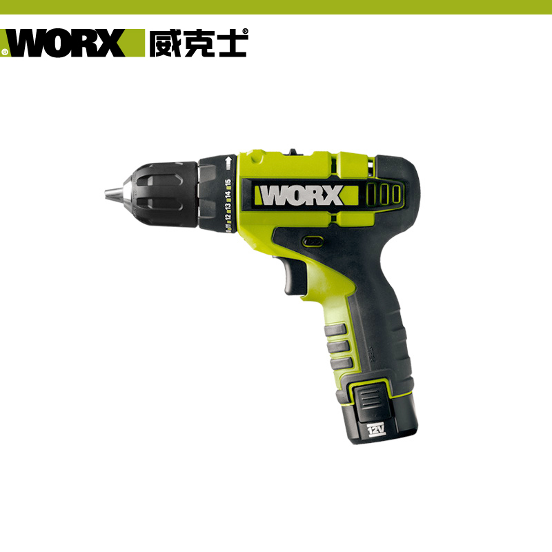 威克士WU127 12V 锂电电钻 多功能电钻 电动螺丝刀 WORX电动工具