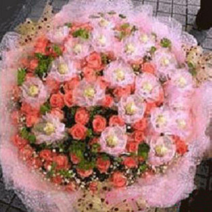 Girlfriend lover anniversary flower delivery Beijing Shanghai Tianjin city of Jiujiang 99 pink roses florist delivery