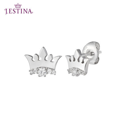 J Estina Korea Imported 925 Silver Earrings Crown J Estina Korea Imported 925 Silver Earrings Crown Roseto