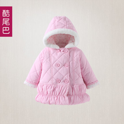 Buy Kids Baby Girls Winter Thick Quilted Spring And Autumn Cardigan