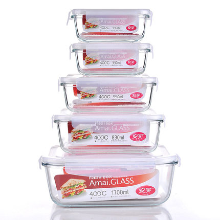Buy Ann Buy Crisper 400 A A Aƒ Sealed Pyrex Five Piece Microwave Refrigerator Crisper Bento Box In Cheap Price On Alibaba Com