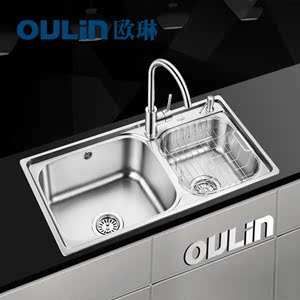 欧琳水槽OLWG8212A 厨房洗菜盆8212A 304不锈