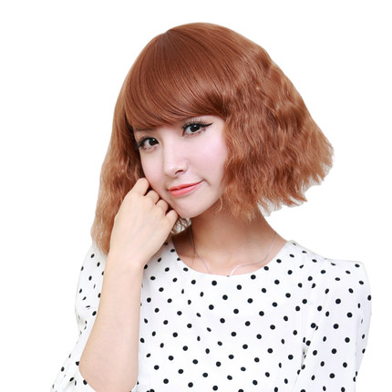 Buy Tica Nancy Oblique Bangs Fluffy Wig Corn Hot Girls Short Volume Repair Face Short Hair Wig Fashion Wig In Cheap Price On Alibaba Com