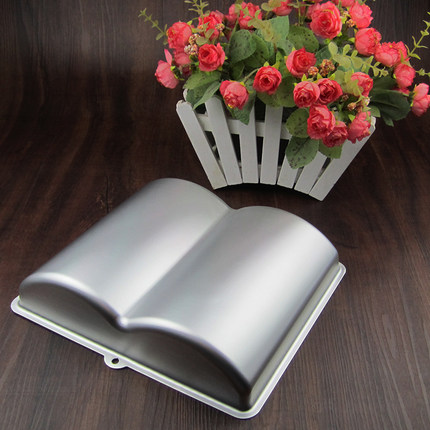 德立 书本生日蛋糕模具 翻页书形生日蛋糕模具 10寸 烘焙造形模具