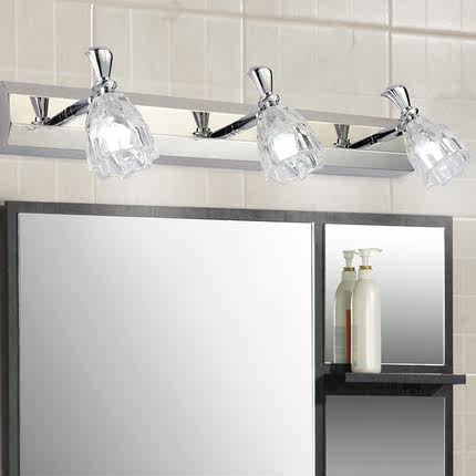 标题优化:欧式镜前灯浴室卫生间led镜前灯简约现代不锈钢防水防雾镜灯包邮