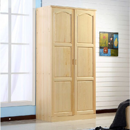 Yubo Chinese pine wood wardrobe small children overall wardrobe closet furniture minimalist modern furniture